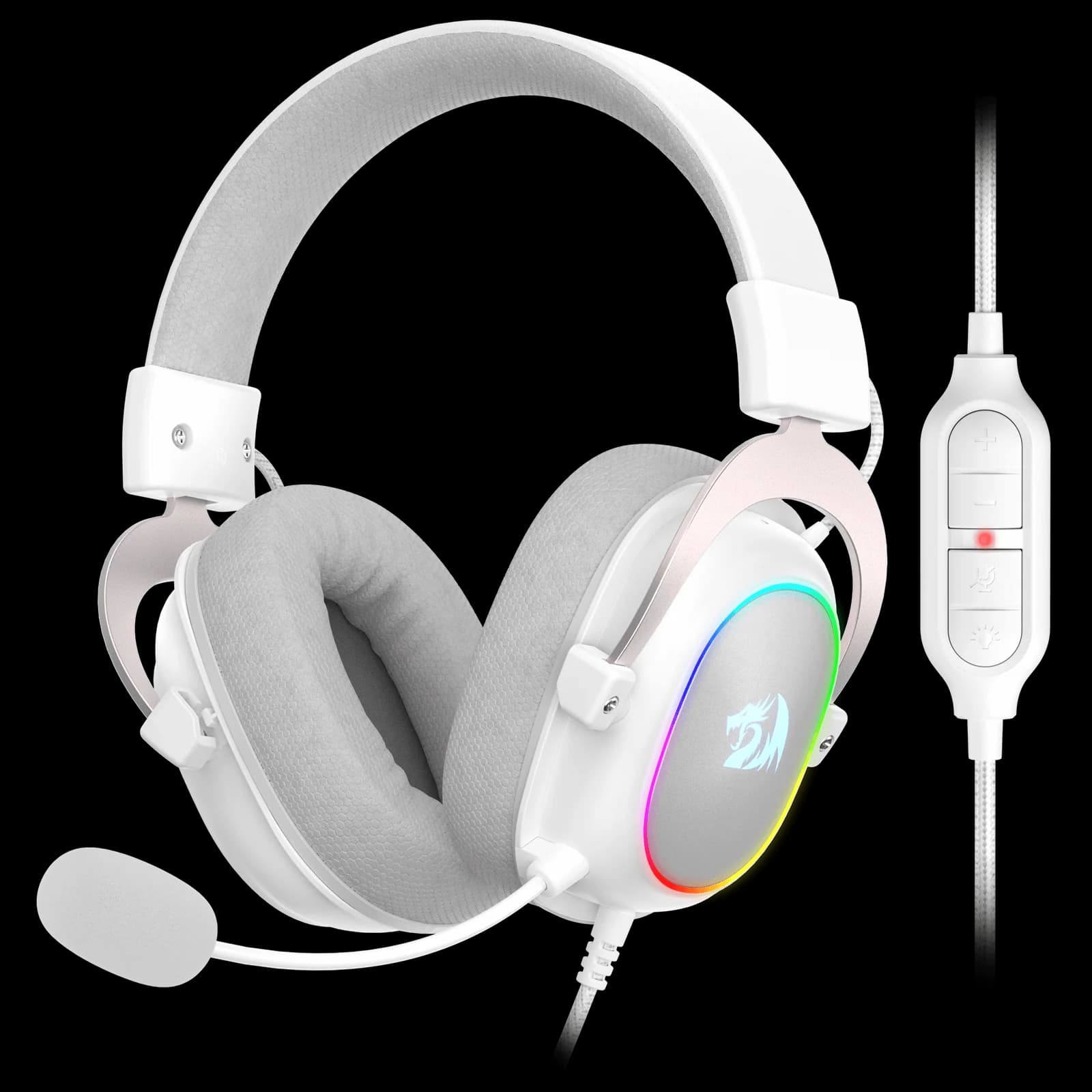 HEADSET REDRAGON H510 ZEUS X RGB WHITE USB 7.1 SURROUND