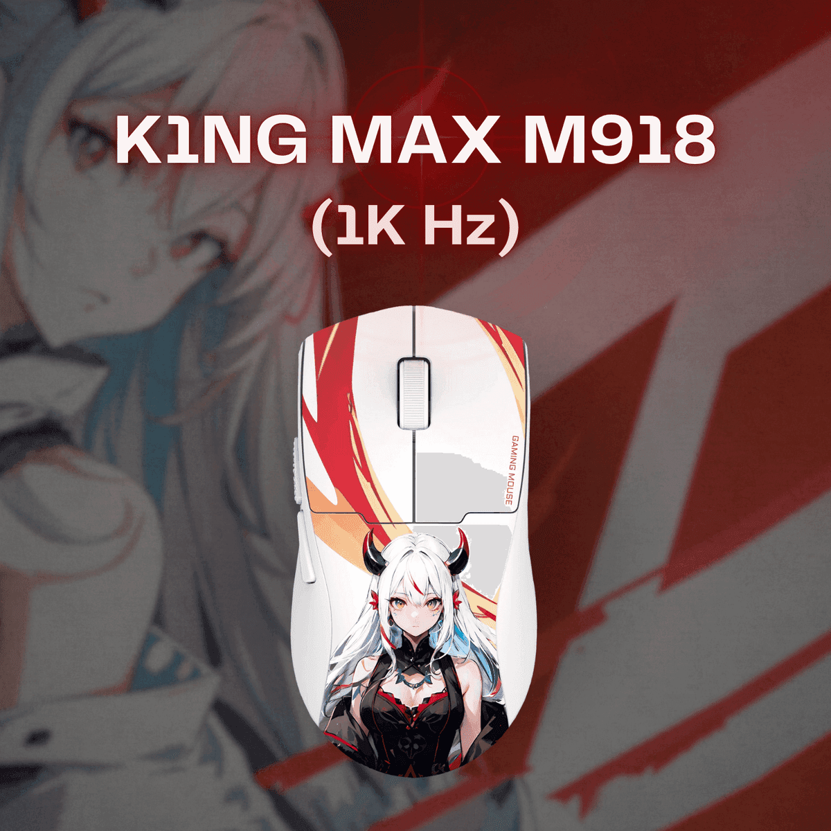 MOUSE REDRAGON M918 KING PRO MAX ANIME WIRE + WIRELESS + BLUETOOTH 3