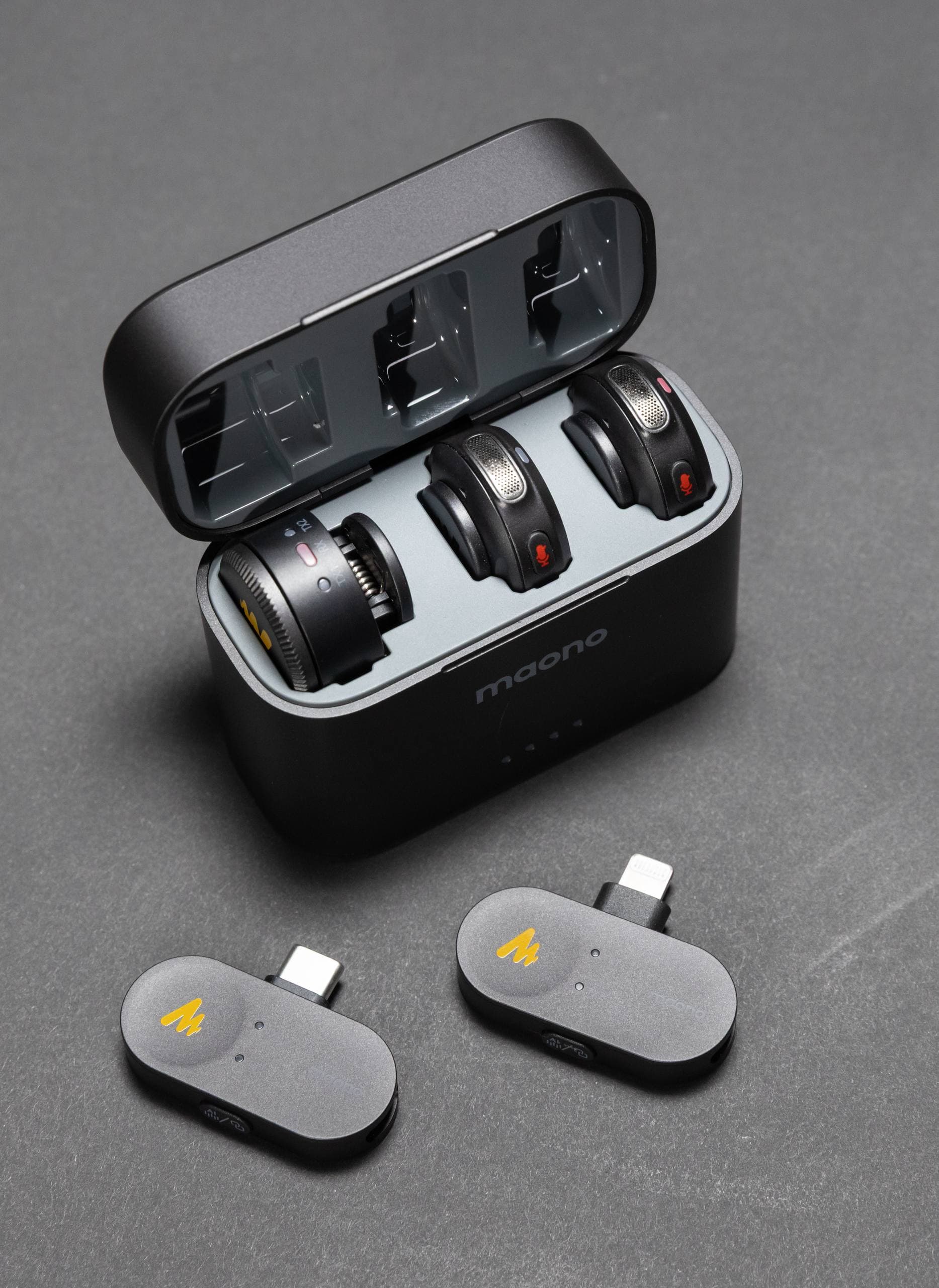 MAONO WAVE T5 WIRELESS DOUBLE MIC LAVAIER FOR IPHONE/ANDROID/CAMERA/PC 4
