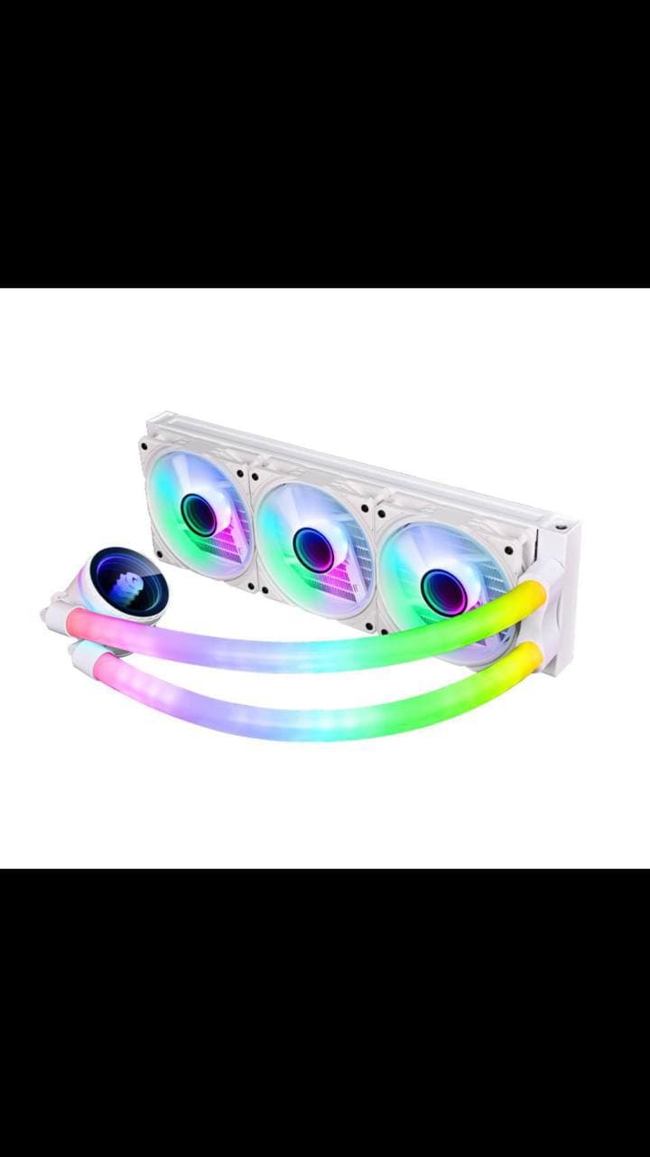 LIQUID COOLER COOLMAN RGB TUBES 360 WHITE 2