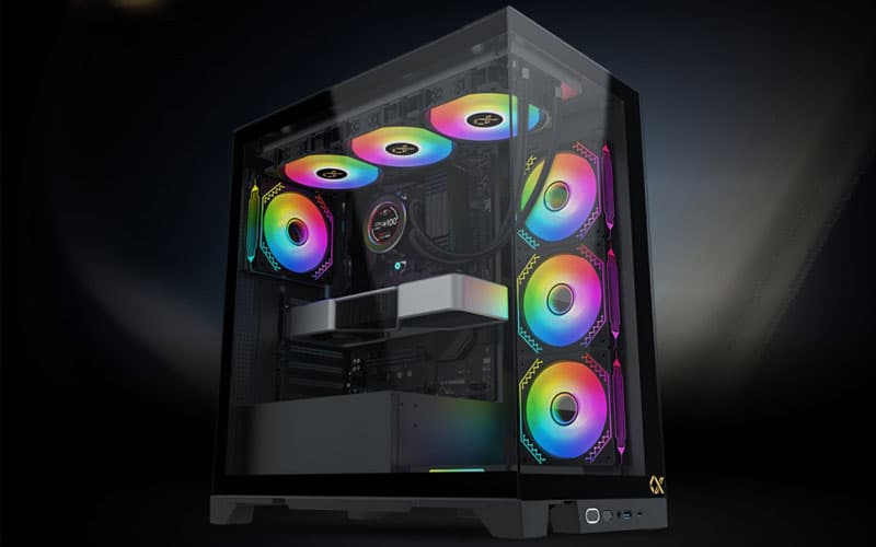 CASE XIGAMTEK ENDORPHIN ULTRA BLACK WITH 5 FANS