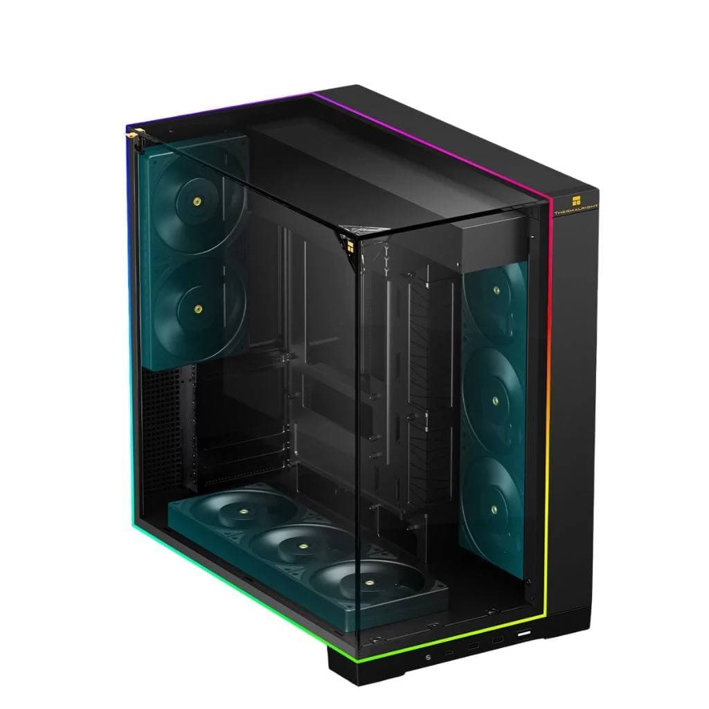 CASE THERMALRIGHT A70 VISION BLACK WITH LCD & 5 FANS ARGB 2