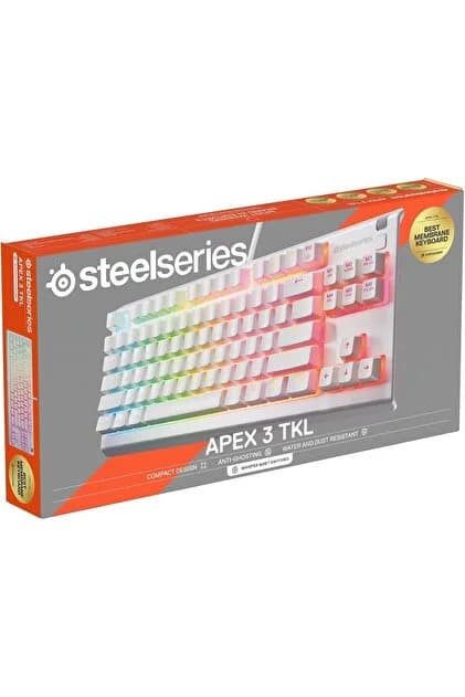KEYBOARD STEELSERIES APEX 3 TKL WIRED WHITE 2