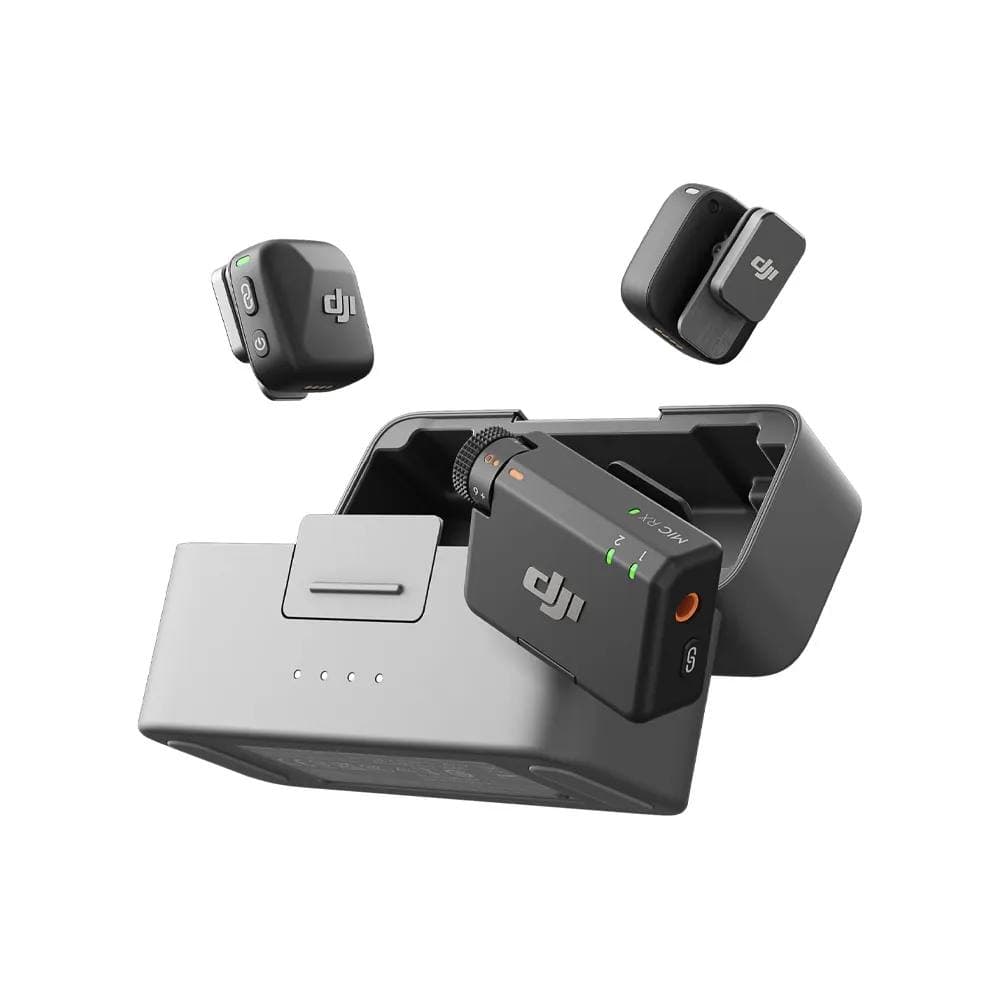 MIC DJI MINI WIRELESS ( 2 TRANSMITTERS + 1 RECEIVER ) WITH CHARGING CASE