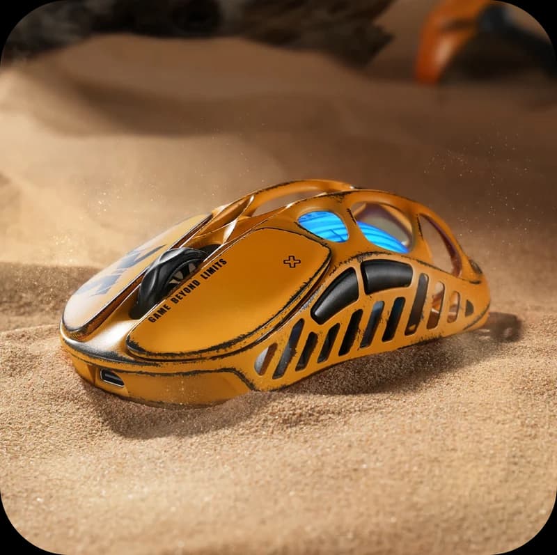 MOUSE GRAVASTAR MERCURY X PRO YELLOW WIRE + WIRELESS + BLUETOOTH 3