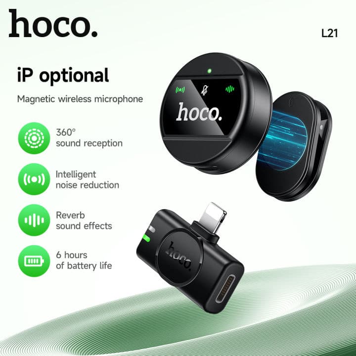 MIC HOCO L21 WIRELESS TYPE C 2