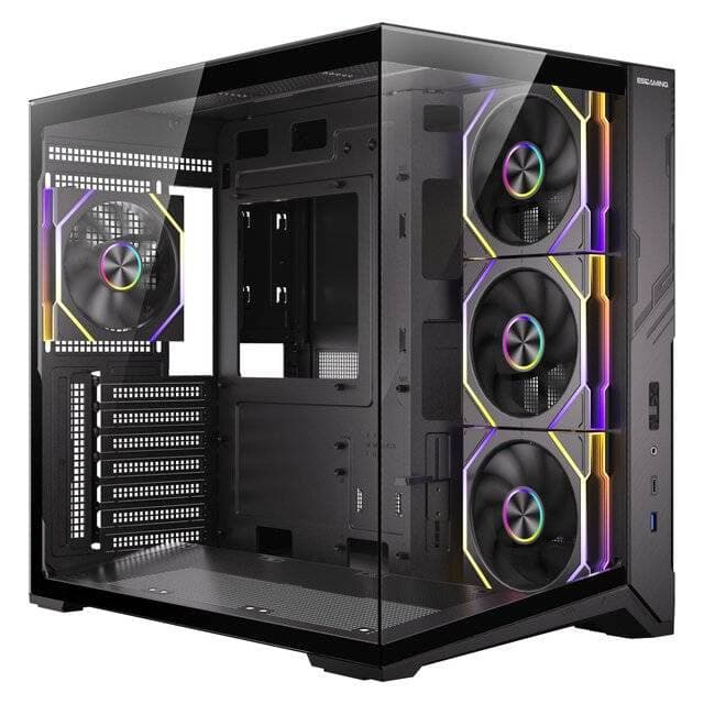 CASE ES-GAMING ZERO MAX BLACK EDITION WITH 7 FANS
