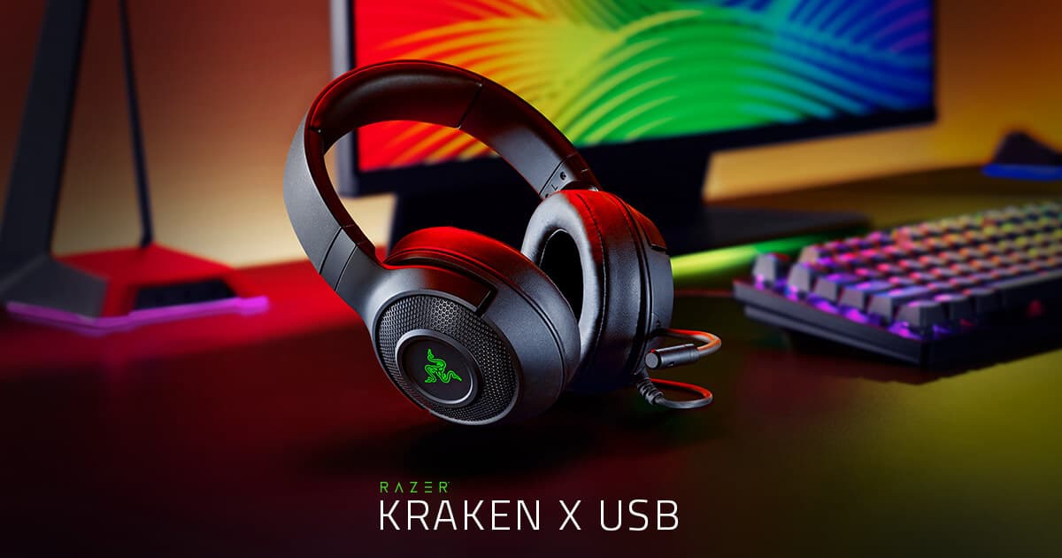 HEADSET RAZER KRAKEN X USB SURROUND 7.1 3