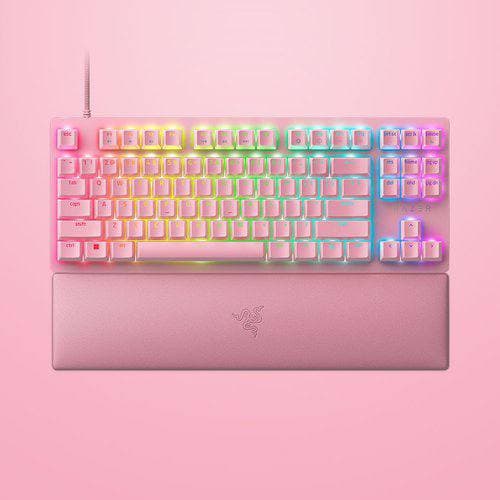 KEYBOARD RAZER BLACKWIDOW V3 MECHANICAL PINK EDITION WITH GREEN SWITCHES