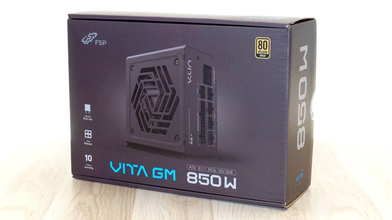 PSU FSP VITA GM 850W GOLD PCIE5 BLACK FULL MODULAR