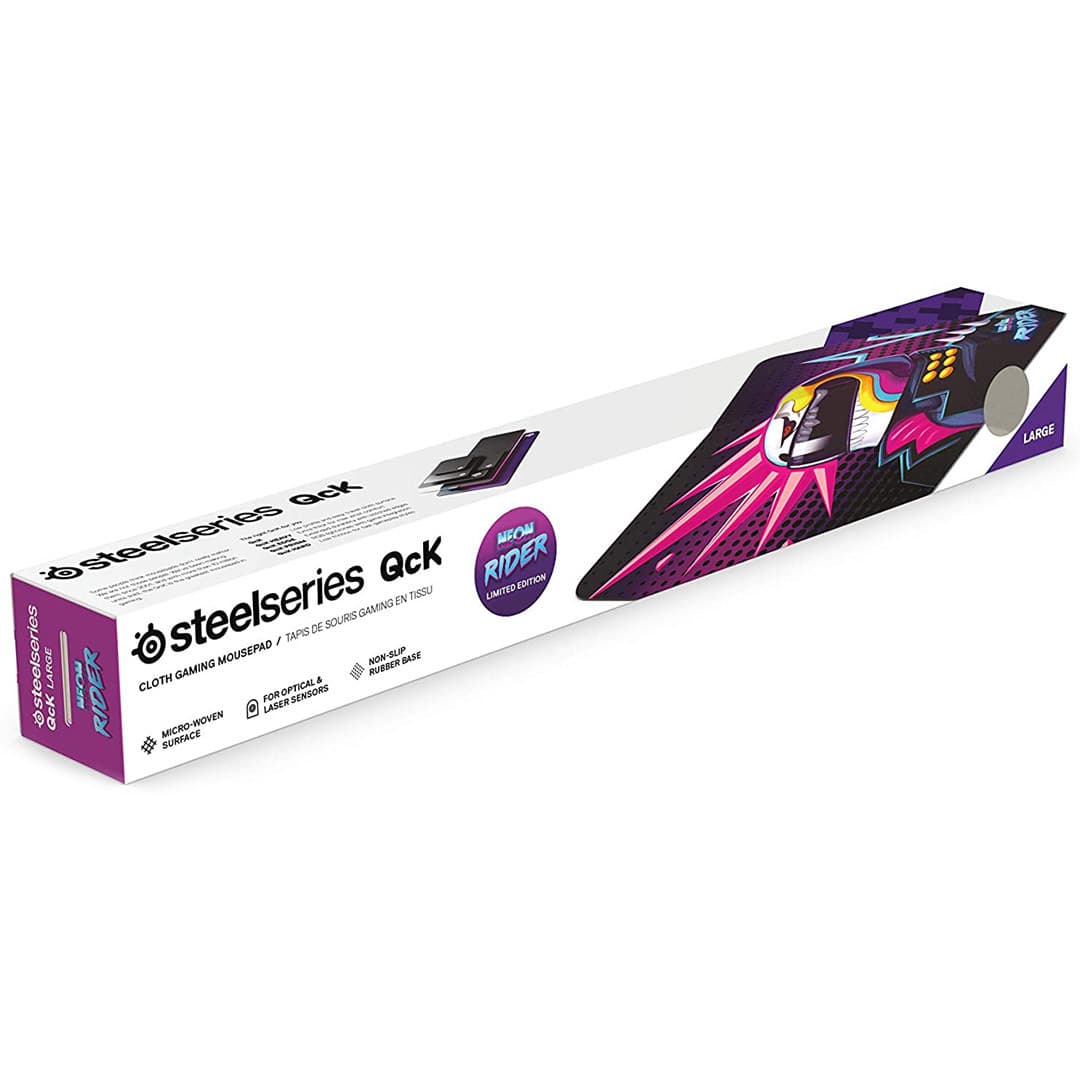 MOUSE PAD STEELSERIES QCK LARGE NEON RIDER 450X400X2MM 2