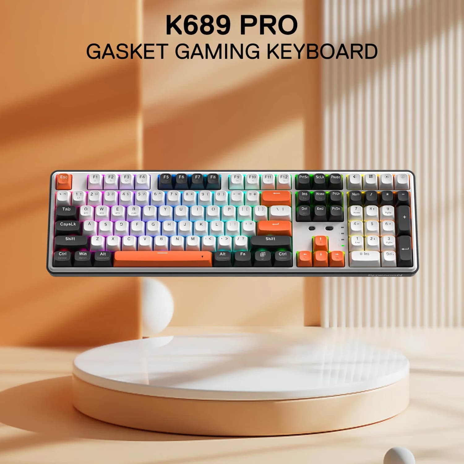 KEYBOARD REDRAGON K689WBO WYVERN PRO 2