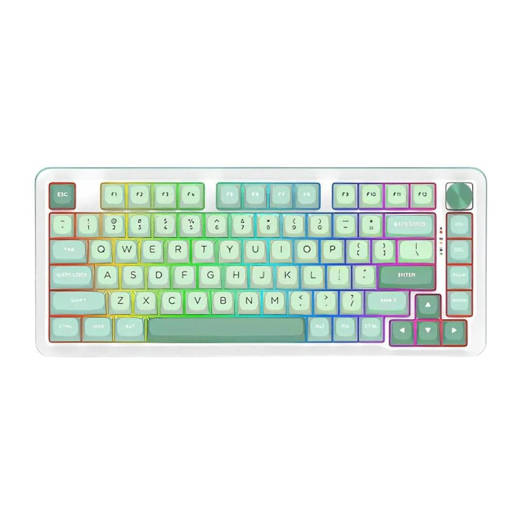 KEYBOARD REDRAGON K681 CYRUS PRO MECHANICAL RGB 75% SILVER SWITCHES GASKET MOUNTED 3 MODES WIRE + WIRELESS + BLUETOOTH