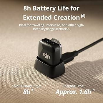 MIC DJI MINI WIRELESS ( 1 TRANSMITTER + 1 RECEIVER ) WITH CHARGING DOCK 2
