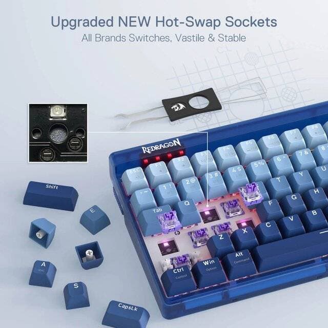 KEYBOARD REDRAGON K656WB GAREN PRO 2