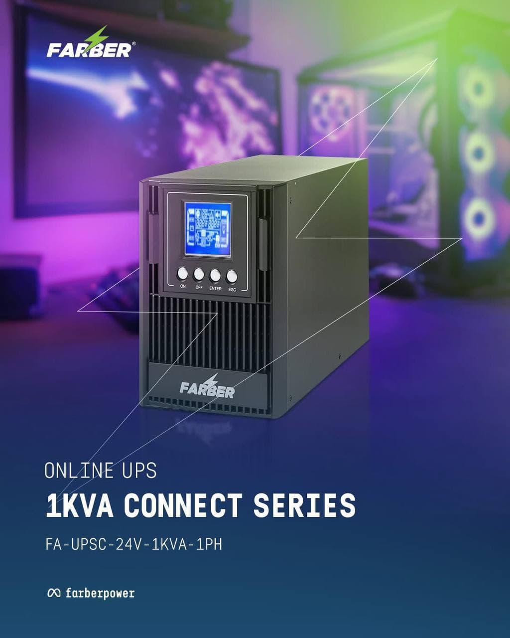 UPS FARBER 1KV ONLINE CONNECT SERIES