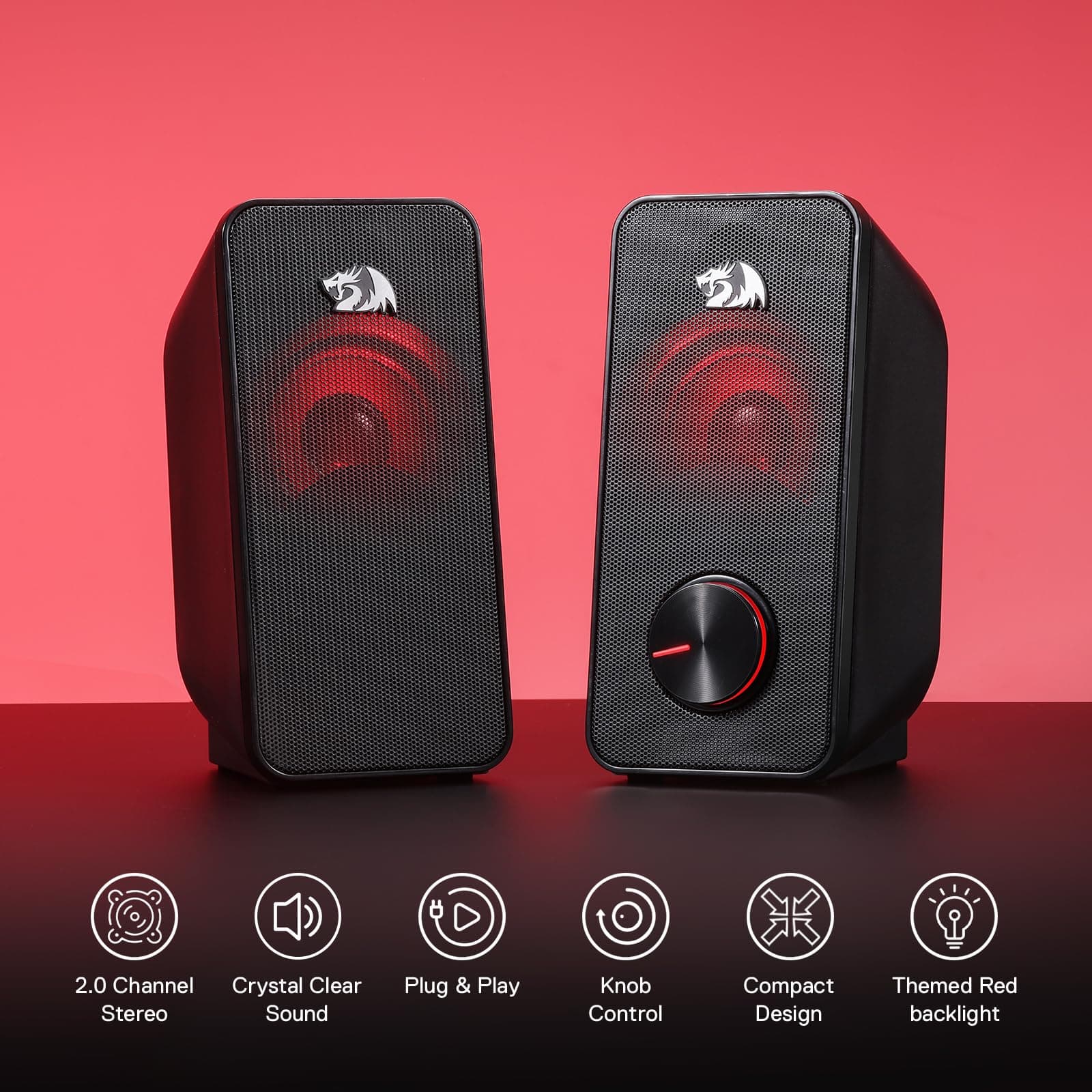 SPEAKER REDRAGON GS500 STENTOR AUX + USB 2
