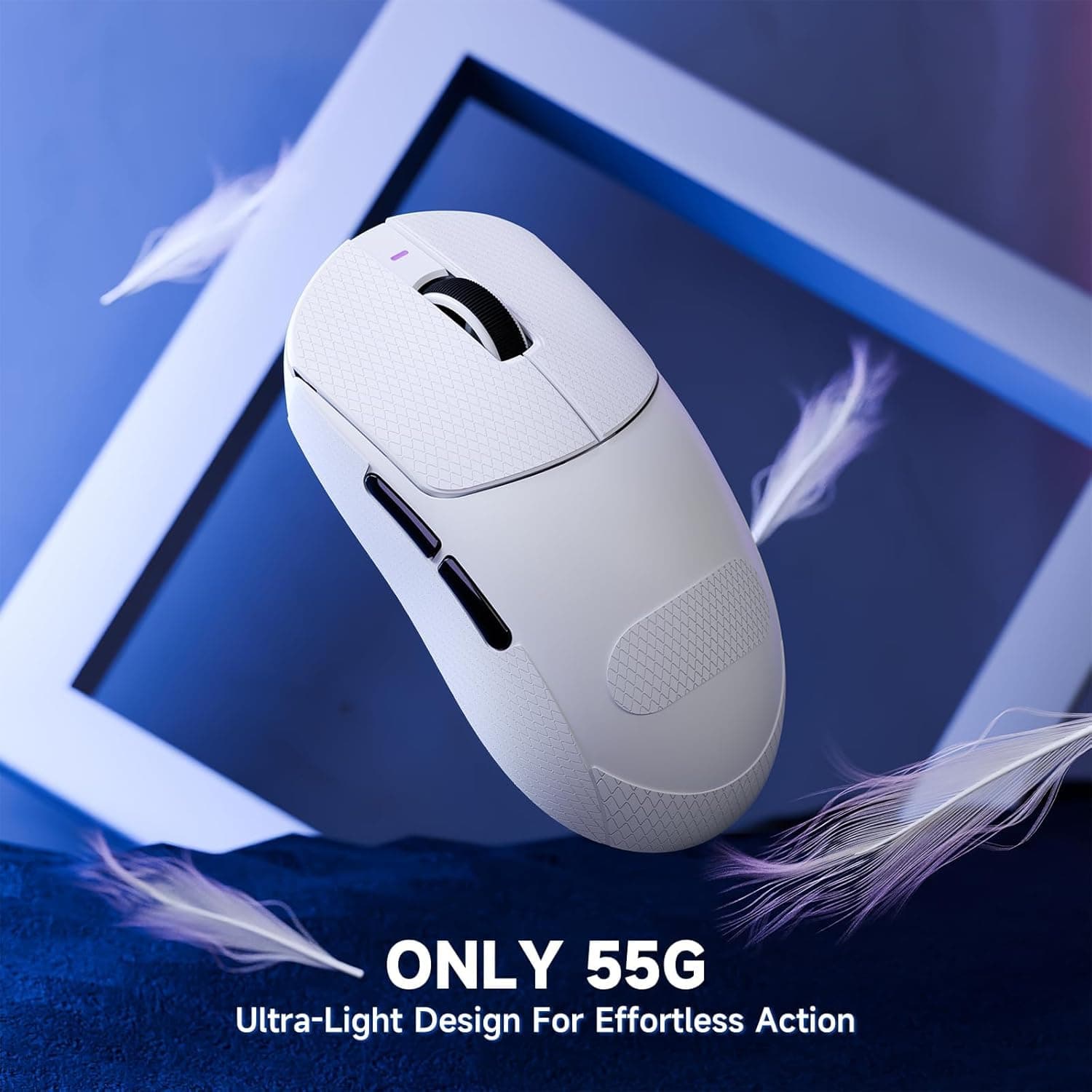 MOUSE ATTACK SHARK X8 PRO 8K WHITE WIRE + WIRELESS + BLUETOOTH 2