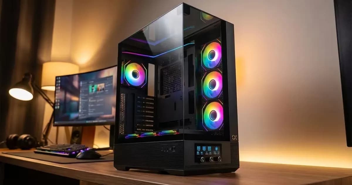 CASE XIGMATEK VISION PRO BLACK WITH 8 FANS ARGB 2