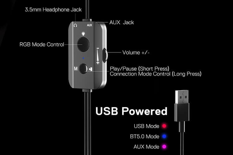 SPEAKER REDRAGON GS590 KAIDAS AUX + USB + BLUETOOTH 3