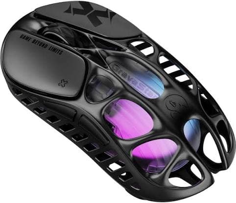 MOUSE GRAVASTAR GSX PRO 8K BLACK WIRE + WIRELESS + BLUETOOTH 2