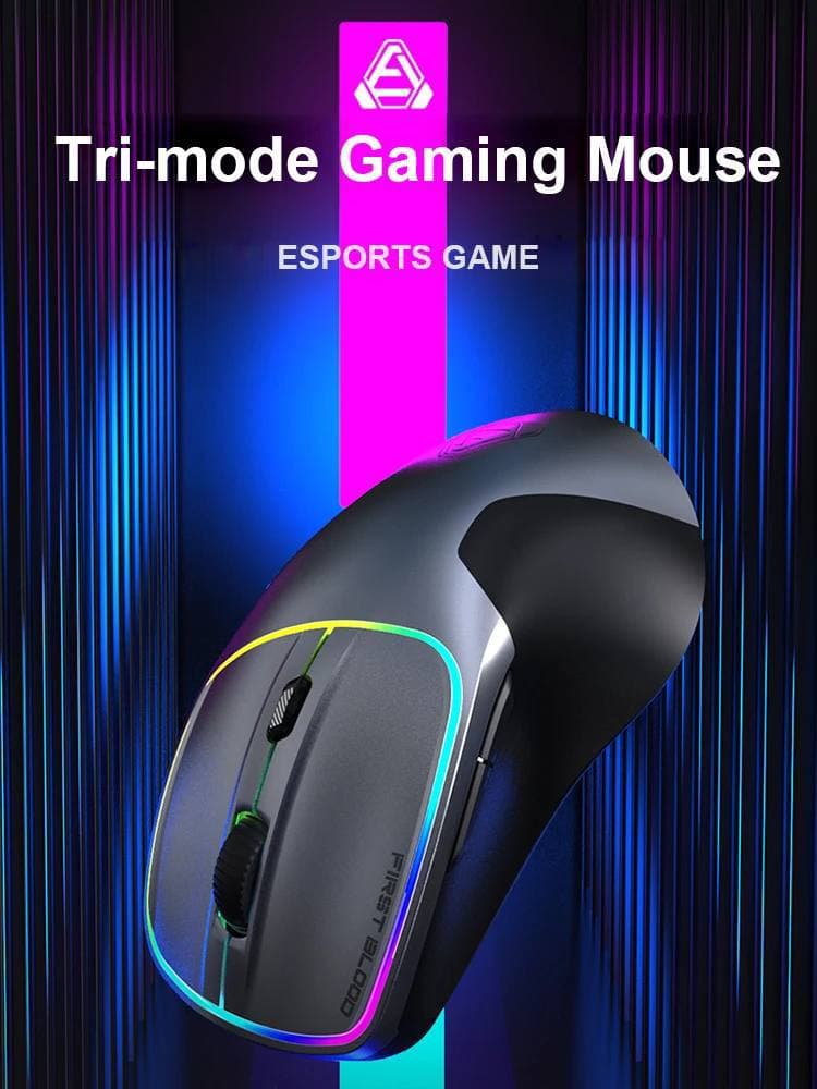 MOUSE AJAZZ F22 GREY WIRELESS + BLUETOOTH 3