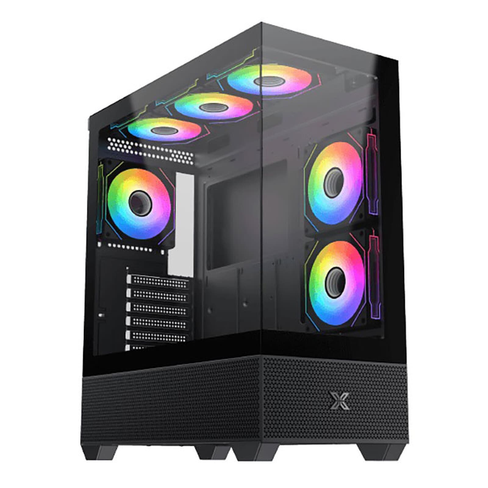 CASE XIGMATEK ALPHARD BLACK WITH 6 FANS 2