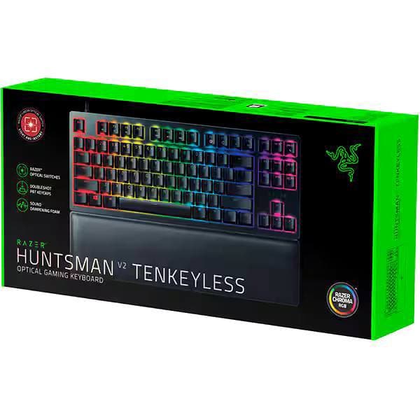 KEYBOARD RAZER HUNTSMAN V2 TENKEYLESS OPTICAL WIRED