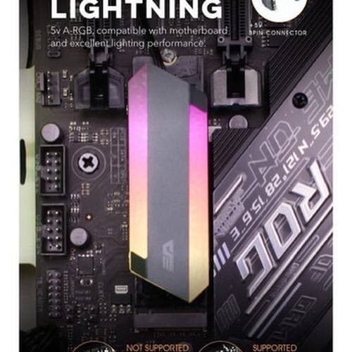 AIGO DM4 M.2 NVME HEAT SPREADER ARGB 5V 2