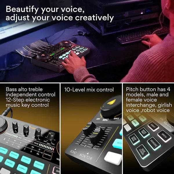 AUDIO MIXER + SOUND CARD MAONO AU-AM200 LITE 5