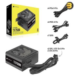 PSU CORSAIR TX750M GOLD 750W SEMI MODULAR 2