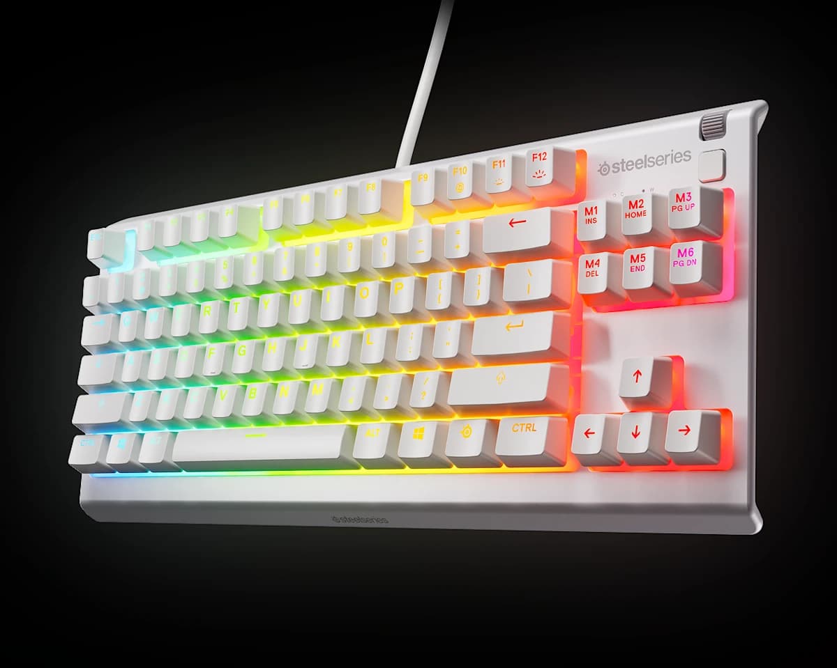 KEYBOARD STEELSERIES APEX 3 TKL WIRED WHITE 3