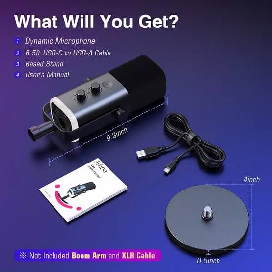 MIC FIFINE AM8 USB + XLR BLACK 3