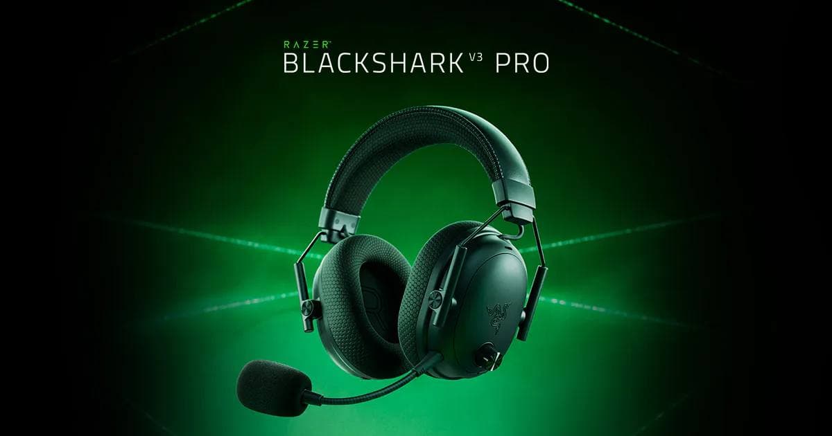 HEADSET RAZER BLACKSHARK V3 PRO BLACK WIRE + WIRELESS + BLUETOOTH