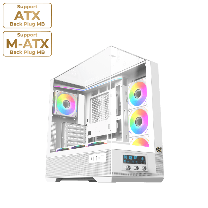 CASE XIGMATEK VISION ARCTIC WITH 7 FANS ARGB