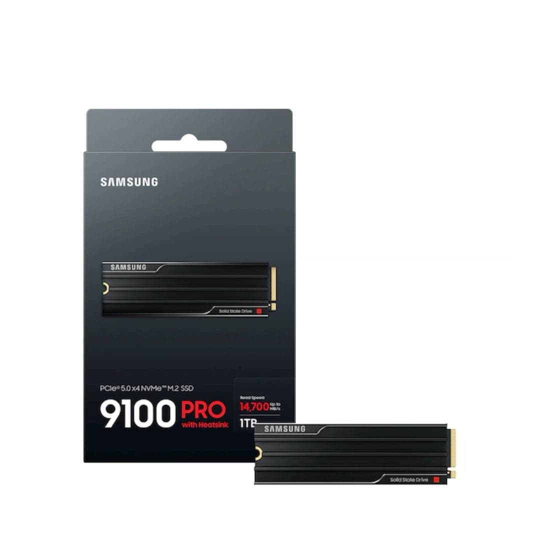 M.2 NVME SAMSUNG 9100 PRO 1TB GEN5 WITH HEATSINK