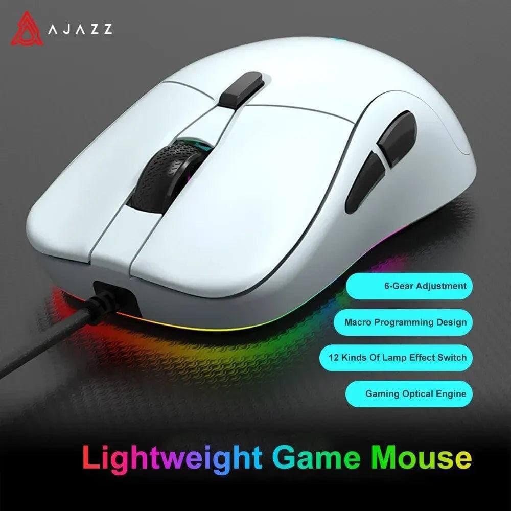 MOUSE AJAZZ AJ129 WHITE EDITION WIRED 2