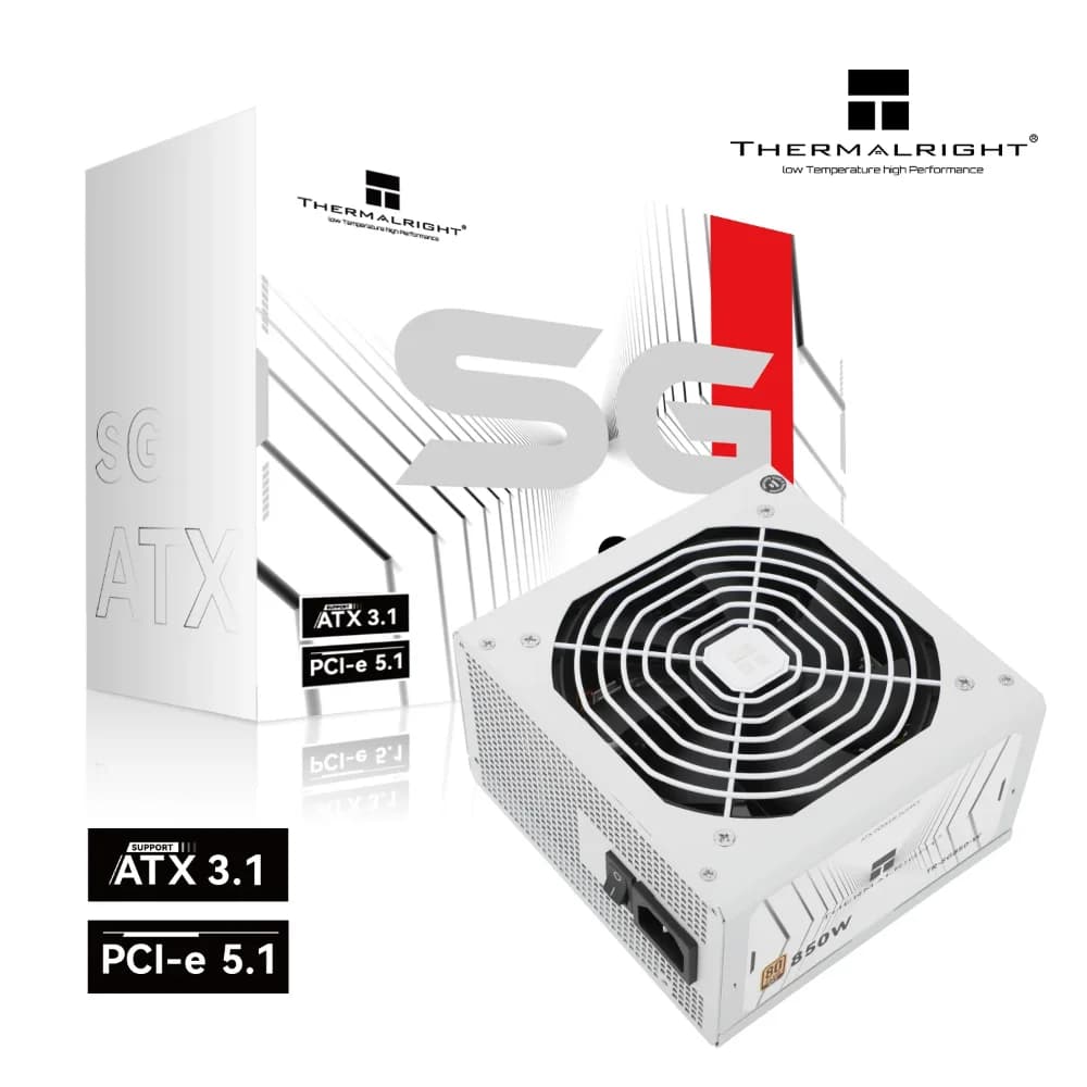 PSU THERMALRIGHT 850W SG850 GOLD FULL MODULAR PCIE5.1 WHITE