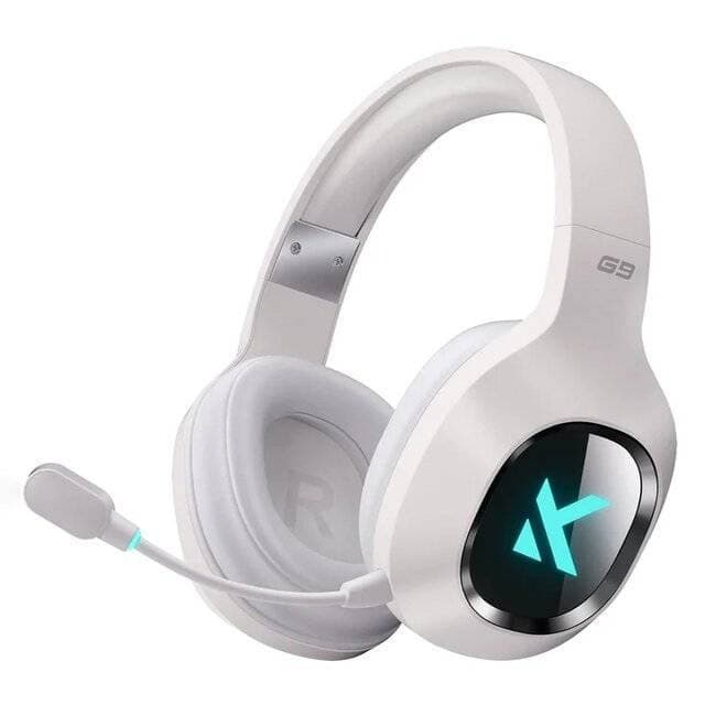 HEADSET MCHOSE G9 WIRED WHITE USB 7.1 SURROUND AI NOISE CANCELING MICROPHONE