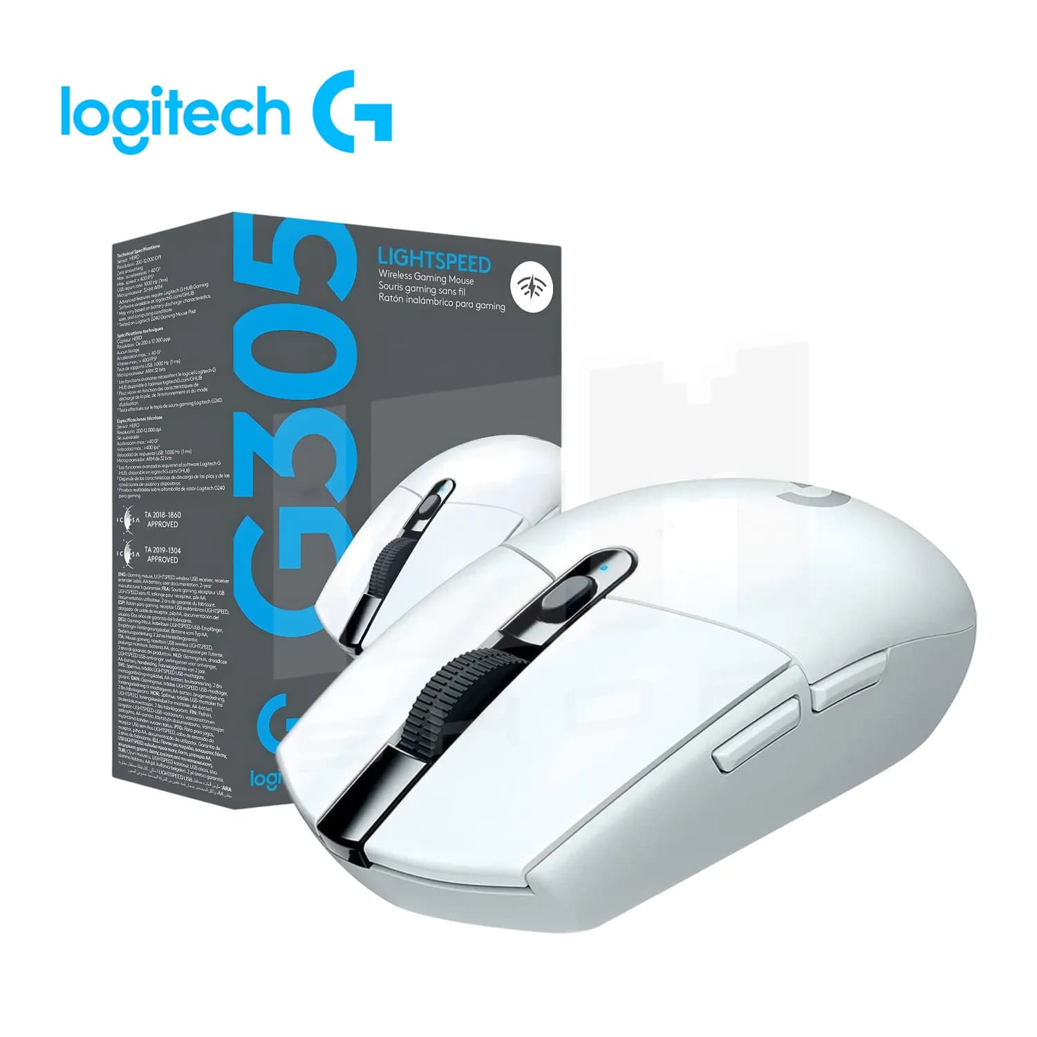 MOUSE LOGITECH G305 WIRELESS LIGHTSPEED WHITE EDITION