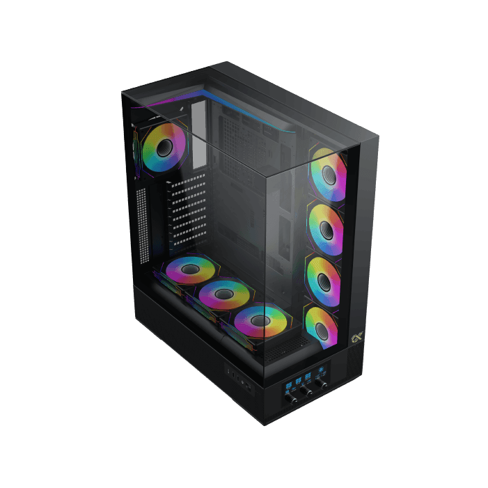 CASE XIGMATEK VISION PRO BLACK WITH 8 FANS ARGB