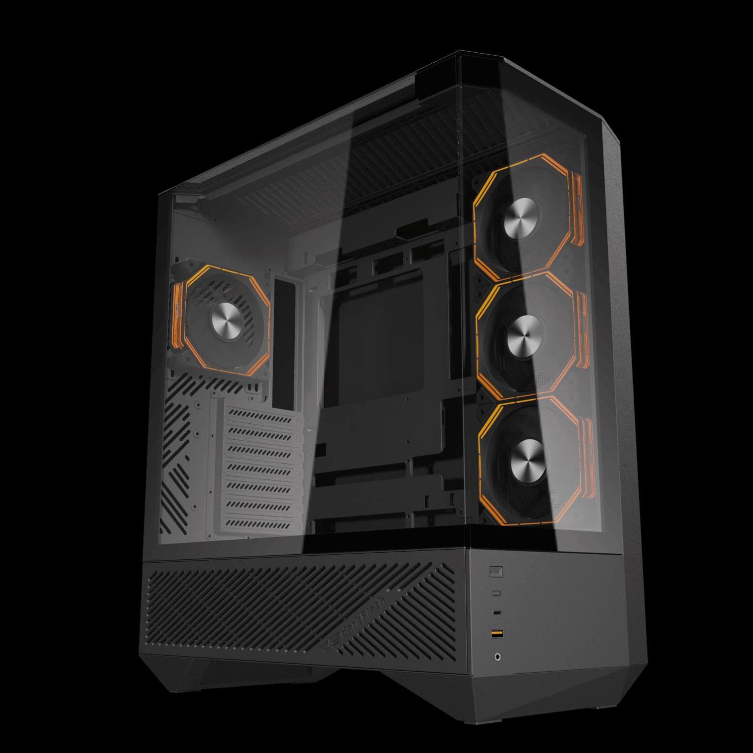 CASE AIGO DARK FLASH DY460 BLACK WITH 4 FANS ARGB 3