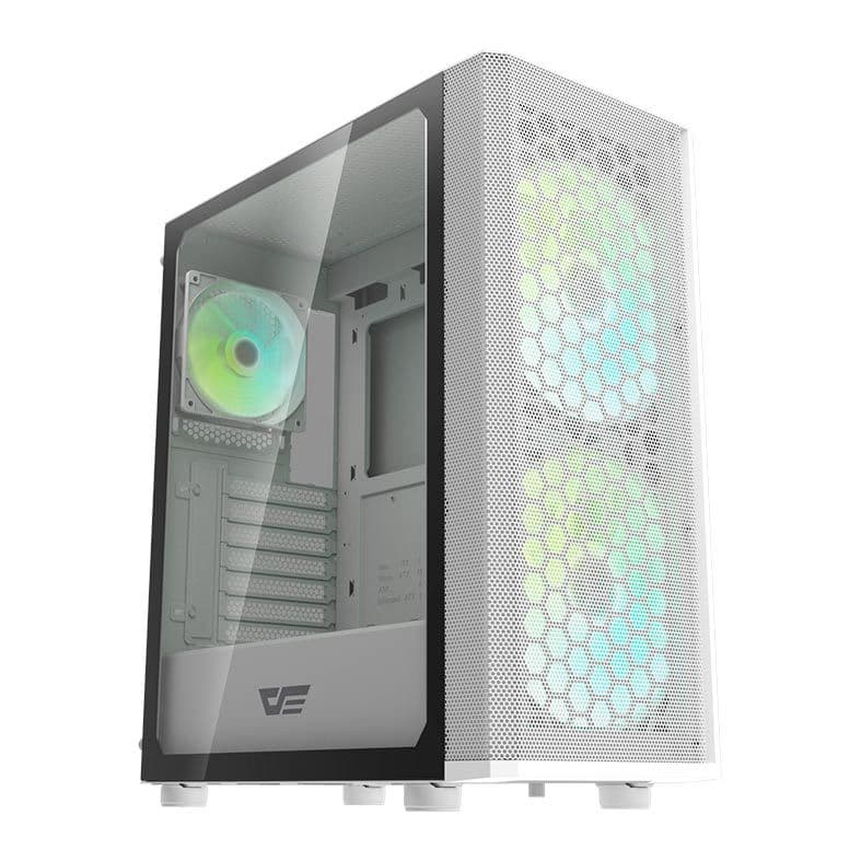 CASE AIGO DARKFLASH DK360 WHITE WITH 3 FANS