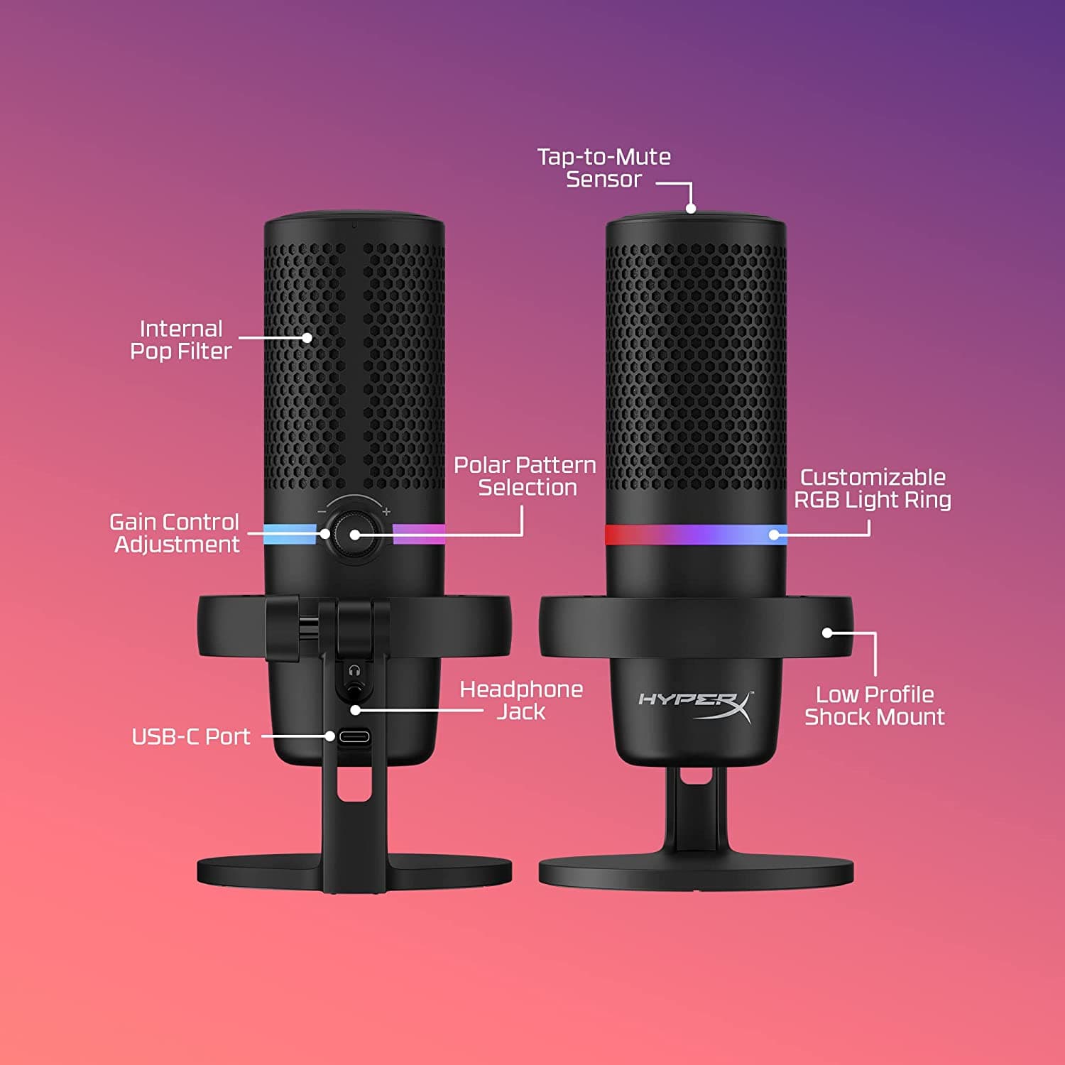 MIC HYPERX DUOCAST RGB 2