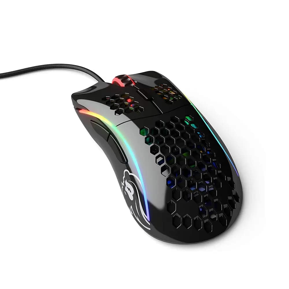 MOUSE GLORIOUS MODEL D MINUS WIRED GLOSSY BLACK 2