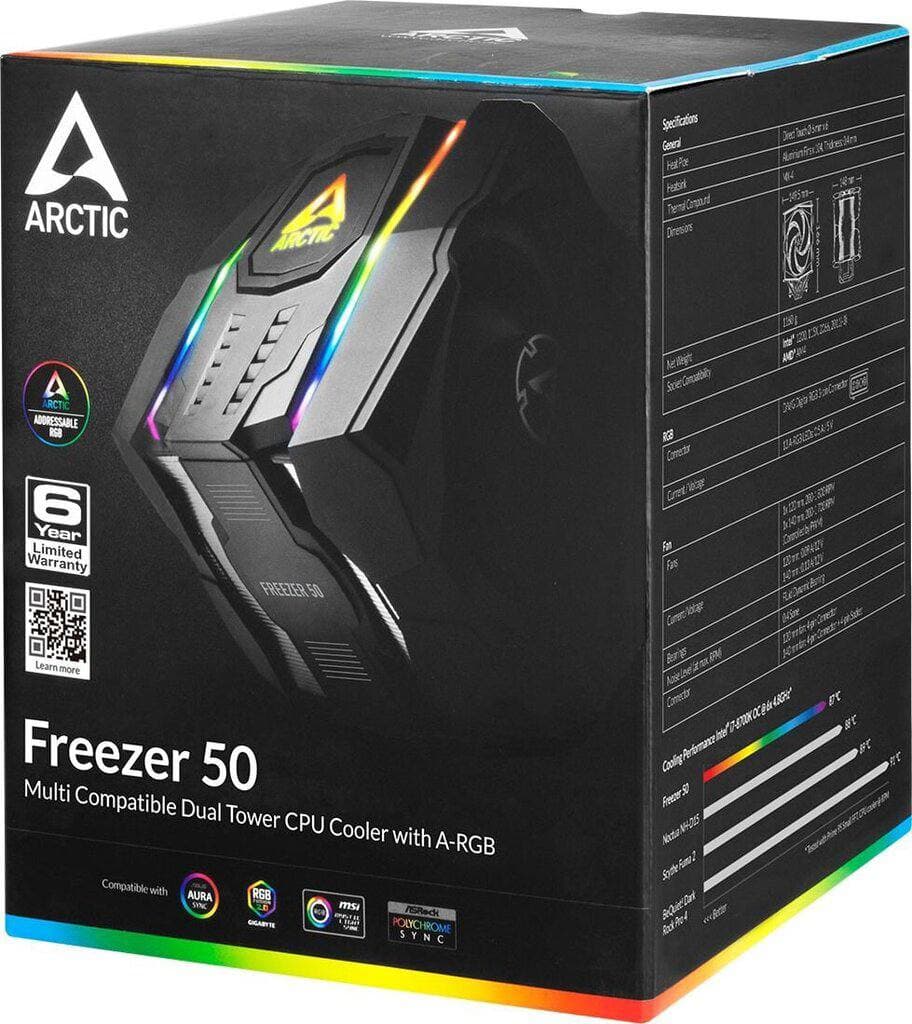 CPU COOLER ARCTIC FREEZER 50 ARGB 2