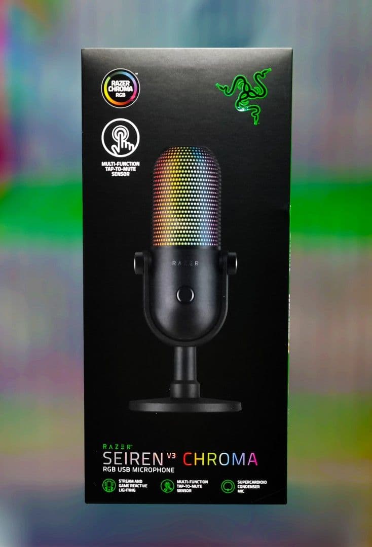 MIC RAZER SEIREN V3 CHROMA BLACK CONDENSOR 4