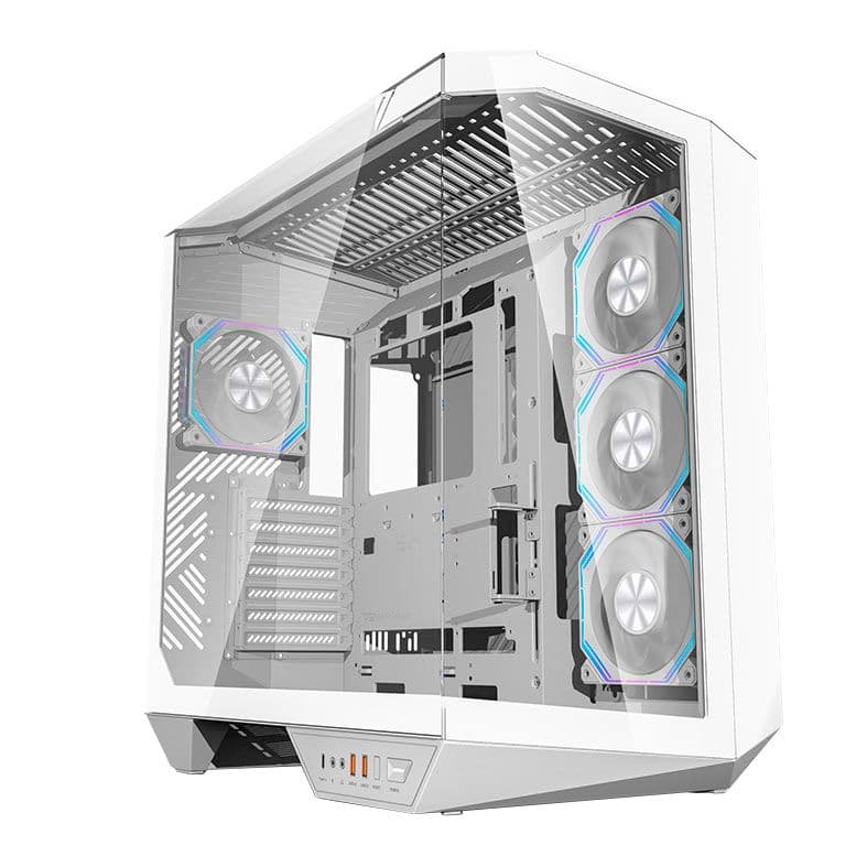 CASE AIGO DARKFLASH DY470 WHITE WITH 4 FANS 3