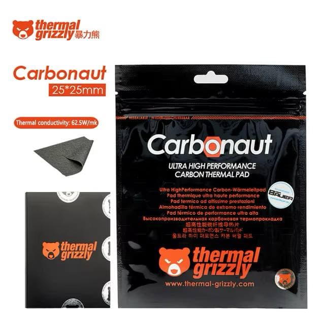 THERMAL PAD GRIZZLY CARBONAUT 25X25X0.2MM