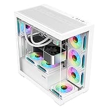 CASE SAMA SV-01 WHITE WITH 4 FANS ARGB